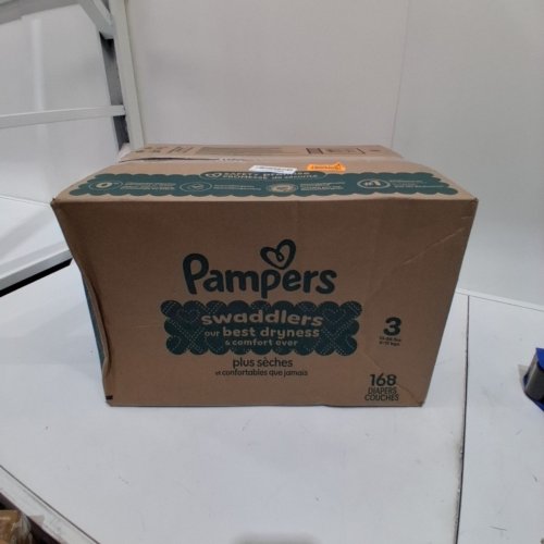 168PK PAMPERS SWADDLERS DISPOSABLE DIAPERS - SIZE 3 - (16-28LBS) image 4