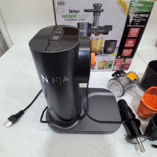 NINJA NEVER CLOG COLD PRESS JUICER - 150W - BLACK (MODEL: 2555552/JC155CCO) image 3