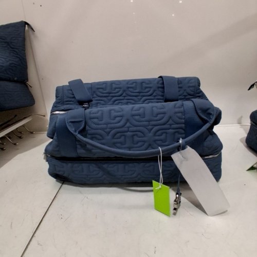 QUILTED DUFFEL BAG - NAVY BLUE image 3
