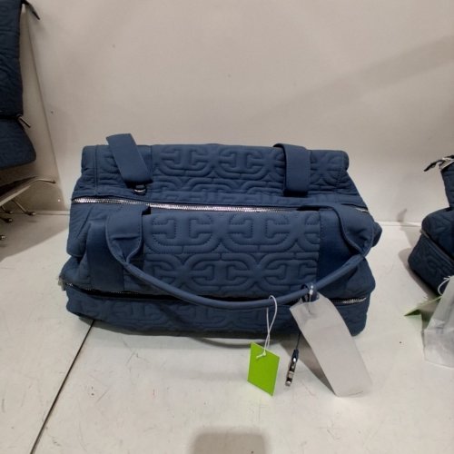 QUILTED DUFFEL BAG - NAVY BLUE image 4