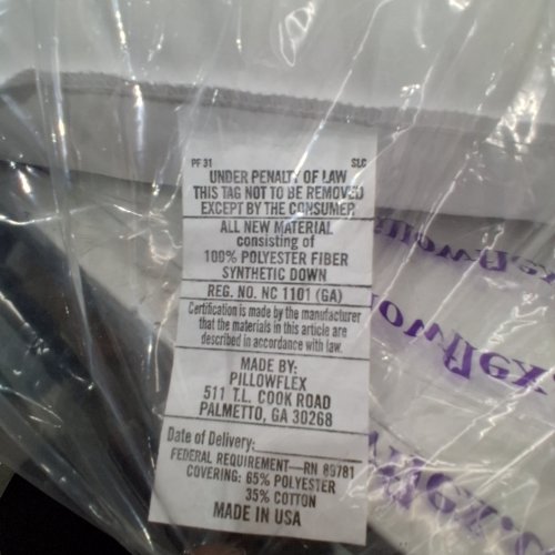PILLOW FLEX SYNTETIC DOWN ALTERNATIVE PILLOW - KING - WHITE image 2