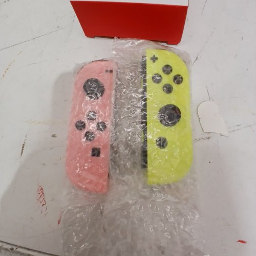 2PC ZNIKVW JOY-CON THIRD PARTY J-CON PADS CONTROLLERS (L/R) FOR NINTENDO SWITCH - LIGHT PINK/LIGHT YELLOW image 2