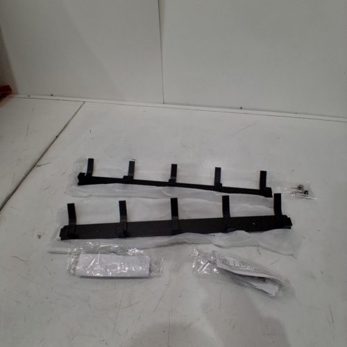 2PK LAKNUY HEAVY DUTY WALL MOUNTED COAT RACK - 5 HOOK - BLACK image 3