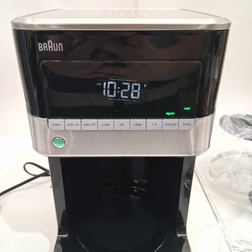 BRAUN BREWSENSE DIGITAL DRIP COFFEE MAKER WITH SELF CLEAN - 12 CUP CARAFE - STAINLESS STEEL (MODEL: KF7150BK) image 4