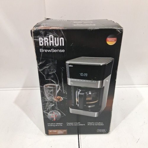 BRAUN BREWSENSE DIGITAL DRIP COFFEE MAKER WITH SELF CLEAN - 12 CUP CARAFE - STAINLESS STEEL (MODEL: KF7150BK) image 5