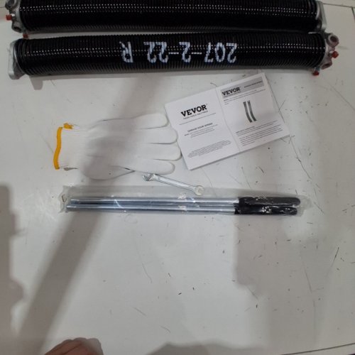 2PC UNIVERSAL GARAGE DOOR TORSION SPRINGS - 0.207" X 2" X 22" - BLACK (MODEL: GZ-22) image 3