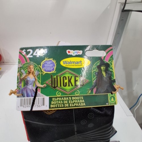 GIRL'S DISGUISE WICKED COSTUME ELPHABA'S BOOTS - OSFM - BLACK image 2