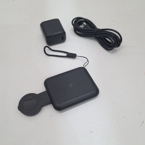 JUST WIRELESS 2-IN-1 PORTABLE WIRELESS CHARGING PAD FOR APPLE, ANDROID, AND APPLE WATCH - 15W - BLACK (MODEL: 04101-V) image 2