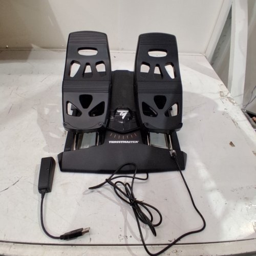 THRUSTMASTER TFRP RUDDER PEDALS FOR FLIGHT SIMULATORS - COMPATIBLE WITH XBOX ONE, WINDOWS, PLAYSTATION 5, 4 (PS5, PS4), XBOX SERIES X - BLACK (MODEL: TFRP RUDDER) image 3