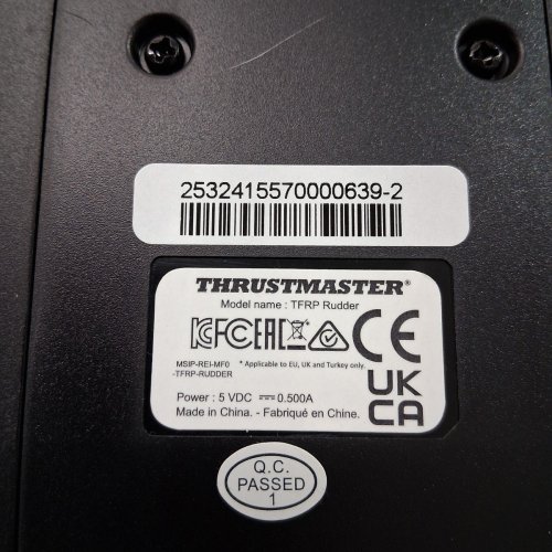 THRUSTMASTER TFRP RUDDER PEDALS FOR FLIGHT SIMULATORS - COMPATIBLE WITH XBOX ONE, WINDOWS, PLAYSTATION 5, 4 (PS5, PS4), XBOX SERIES X - BLACK (MODEL: TFRP RUDDER) image 4