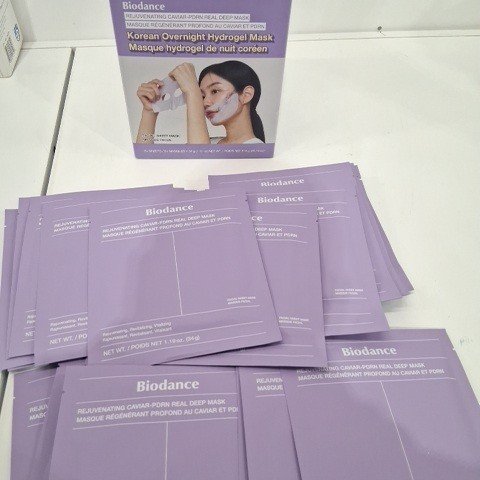 21PK BIODANCE OVERNIGHT KOREAN HYDROGEL CAVIARDEEP MASK-PDRN REAL DEEP MASK image 2