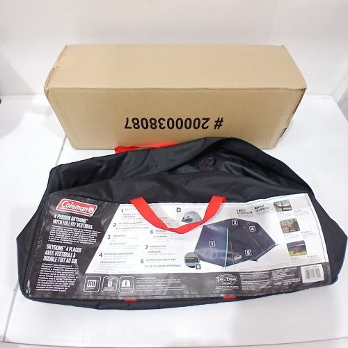 COLEMAN 4-PERSON MODIFIED DOME FULL FLY CAMPING TENT - 8FT X 4FT - BLUE (MODEL: 1985281) image 2