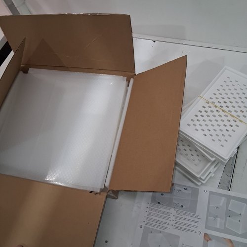 12PK SONGMICS STACKABLE SHOE BOXES- WHITE (MODEL:ULSP12SWT) image 2