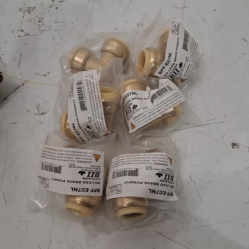 6 B11 NO-LEAD BRASS PUSHFIT 3/4" ELBOW FITTINGS (MODEL: BPF-E07NL) image 3