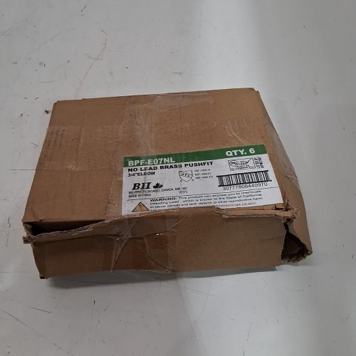 6 B11 NO-LEAD BRASS PUSHFIT 3/4" ELBOW FITTINGS (MODEL: BPF-E07NL) image 4
