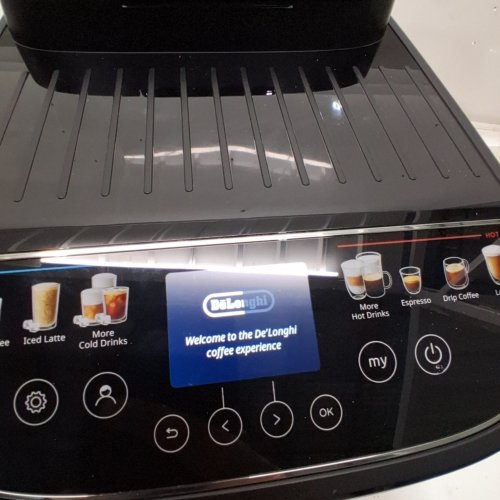 DELONGHI MAGNIFICA DUO AUTOMATIC ESPRESSO MACHINE, MILK FROTHER, 20 ONE-TOUCH RECIPES - SILVER - (MODEL:ECAM33080SXB) image 2