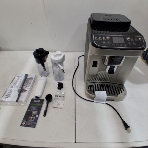 DELONGHI MAGNIFICA DUO AUTOMATIC ESPRESSO MACHINE, MILK FROTHER, 20 ONE-TOUCH RECIPES - SILVER - (MODEL:ECAM33080SXB) image 10