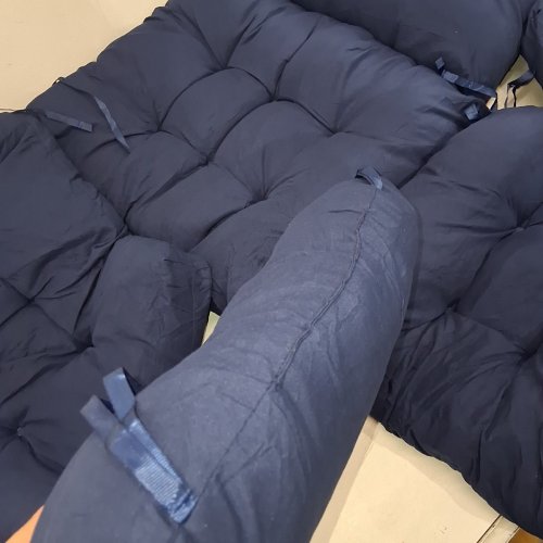 8PK OUTDOOR CHAIR CUSHIONS - NAVY BLUE image 3