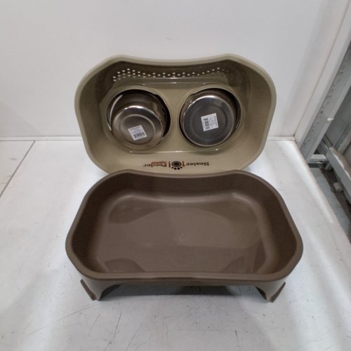 NEATER FEEDER DELUXE ELEVATED PET BOWL WITH LEG EXTENSIONS FOR MEDIUM PETS, CAPPUCCINO image 2