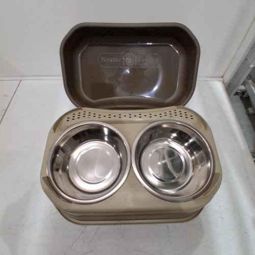 NEATER FEEDER DELUXE ELEVATED PET BOWL WITH LEG EXTENSIONS FOR MEDIUM PETS, CAPPUCCINO image 3