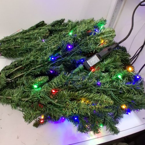 HOLIDAY TIME PRE-LIT BRAXTON FIR CHRISTMAS TREE - 7FT - GREEN image 2