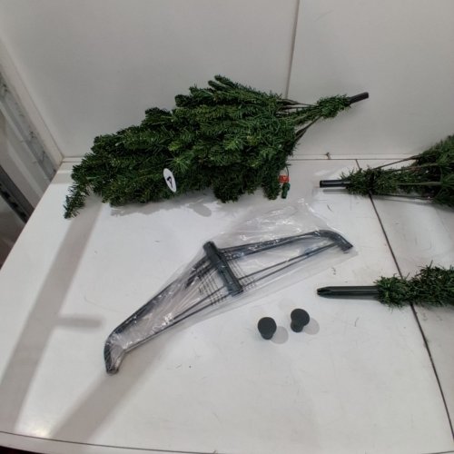 HOLIDAY TIME PRE-LIT BRAXTON FIR CHRISTMAS TREE - 7FT - GREEN image 4