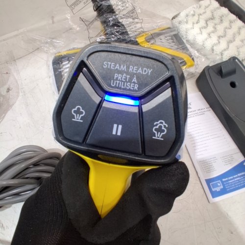 3-IN-1 BISSELL HEAVY DUTY HANDHELD STEAM MOP AND CLEANER AND ACCESSORIES- BLACK/YELLOW (MODEL: 2685B) image 2