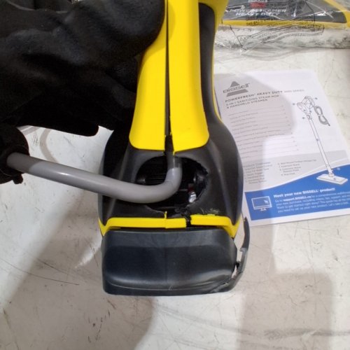 3-IN-1 BISSELL HEAVY DUTY HANDHELD STEAM MOP AND CLEANER AND ACCESSORIES- BLACK/YELLOW (MODEL: 2685B) image 5