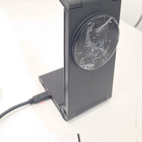 JUST WIRELESS 3-IN-1 FOLDABLE DESKTOP MAGNETIC CHARGING STATION FOR APPLE & ANDROID DEVICES - BLACK (MODEL: 04097-V) image 3