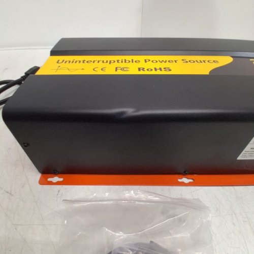 PURE SINE WAVE POWER INVERTER AND UPS CHARGER UNINTERRUPTIBLE POWER SOURCE - 12V - 2000W - BLACK/ORANGE (MODEL: REPU 2000) image 4