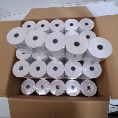 50PK PHENOL FREE THERMAL PAPER RECEIPT ROLLS - 3 1/8" X 230FT - WHITE image 2