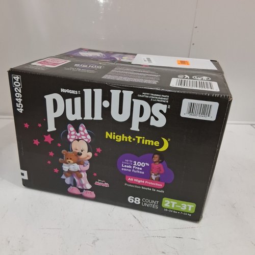68PK GIRLS HUGGIES NIGHT TIME PULL-UPS - SIZE 2T-3T - DISNEY JUNIOR MINNIE MOUSE image 4