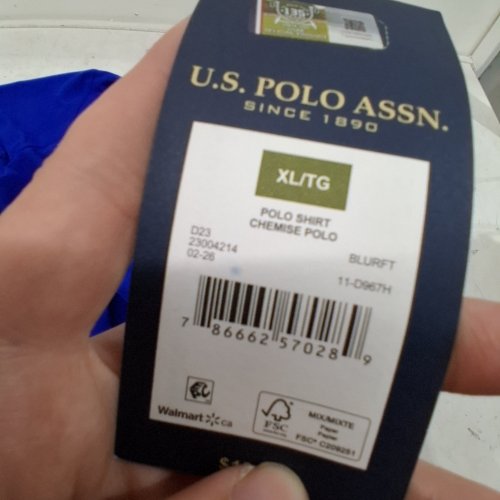 U.S. POLO ASSN. SHORT SLEEVE POLO SHIRT - EXTRA LARGE - ROYAL BLUE (STYLE: 23004214) image 3