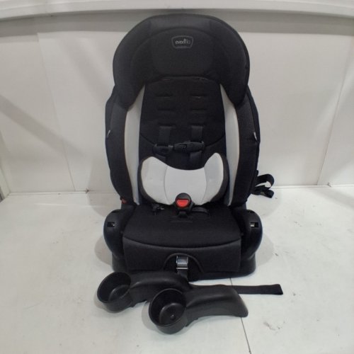 EVENFLO CHASE PLUS 2-IN-1 BOOSTER CAR SEAT FOR KIDS, 5-POINT HARNESS CONVERTS TO HIGH BACK BOOSTER - HURON/BLACK/GREY (MODEL: 30712344C) image 5