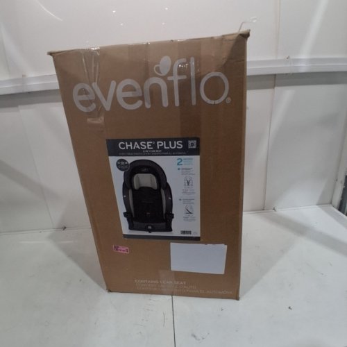 EVENFLO CHASE PLUS 2-IN-1 BOOSTER CAR SEAT FOR KIDS, 5-POINT HARNESS CONVERTS TO HIGH BACK BOOSTER - HURON/BLACK/GREY (MODEL: 30712344C) image 7