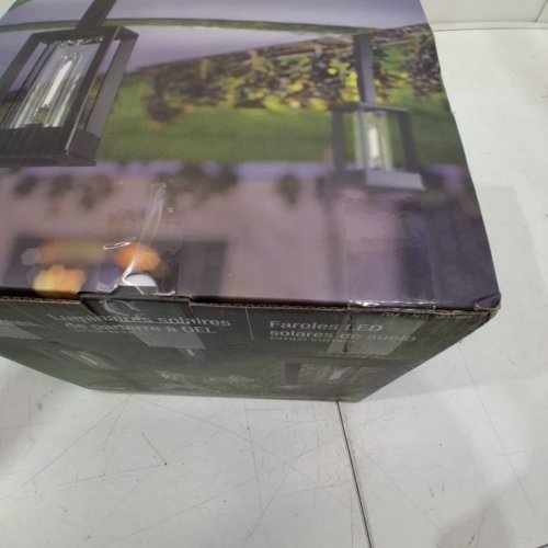 4PK GTX NATURALLY SOLAR POWERED 25LM PATHWAY LIGHTS - 4" X 4" X 23"- BLACK (MODEL: 1937955) image 3
