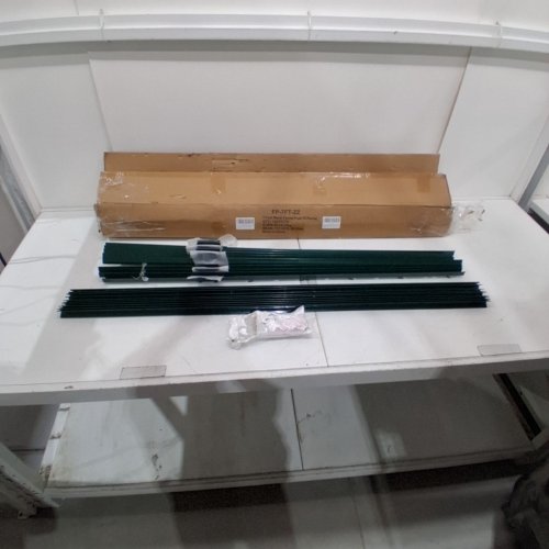 10PK ARIFARO STURDY DUTY METAL FENCE POSTS FOR YARD WIRE FENCING - 7FT - GREEN (MODEL:FP-01) image 2