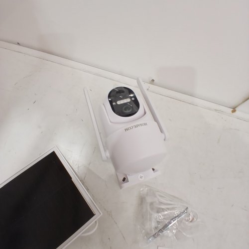HOSAFE WIRELESS OUTDOOR SOLAR BATTERY POWERED HOME WIFI SURVEILLANCE CAMERA - NIGHT VISION, 2-WAY AUDIO, MOTION DETECTION, PHONE MONITOR, SMART APP SUPPORT - WHITE (MODEL: RBX-S52) image 3