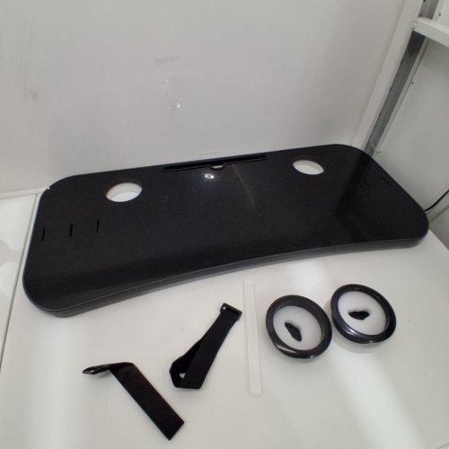 QSXOU UNIVERSAL TREADMILL DESK ATTACHMENT TRAY WITH CUPHOLDER - 35" - BLACK image 3
