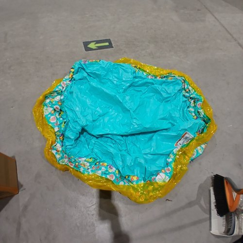 BLUESCAPE GREEN TROPICAL 3-RING INFLATABLE SWIMMING POOL FOR KIDS - 65" - BLUE/YELLOW image 2