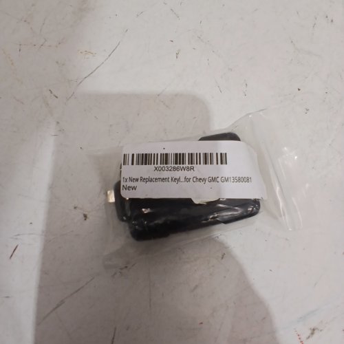 CHEVY GMC REPLACEMENT KEY FOB WITH KEY BLADE - BLACK (ITEM: GM13580081) image 2