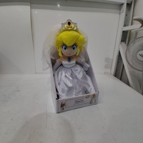 SUPER MARIO ODYSSEY WEDDING PEACH BRIDE PLUSH - 16" - WHITE image 2