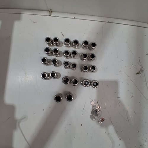 25PC METAL CABLE GLANDS - VARIOUS SIZES - SILVER image 3