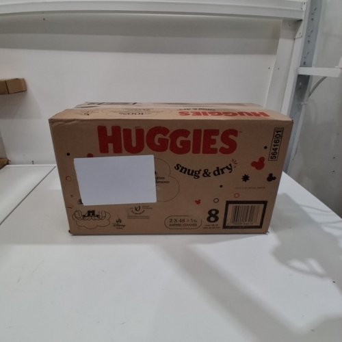 96PK HUGGIES SNUG AND DRY WITH BLOWOUT AND LEAKPROOF PROTECTION - SIZE 8 image 3