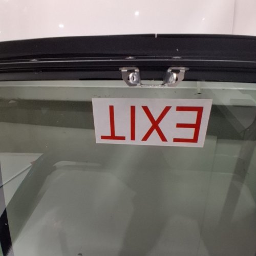 RV REPLACEMENT DOUBLE PANE EXIT WINDOW WITH LOCK - 36" X 22" - BLACK image 3