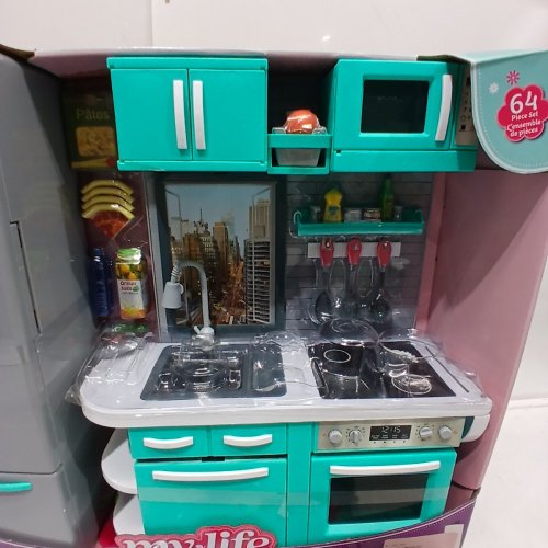 64PC MY LIFE AS KITCHEN PLAY SET - LIGHT BLUE image 3