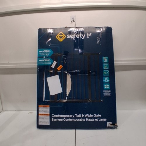 SAFETY 1ST CONTEMPORARY TALL & WIDE GATE WITH SECURETECH - 29"-47" X 36" - BLACK (MODEL: GA176CBLKF2) image 4