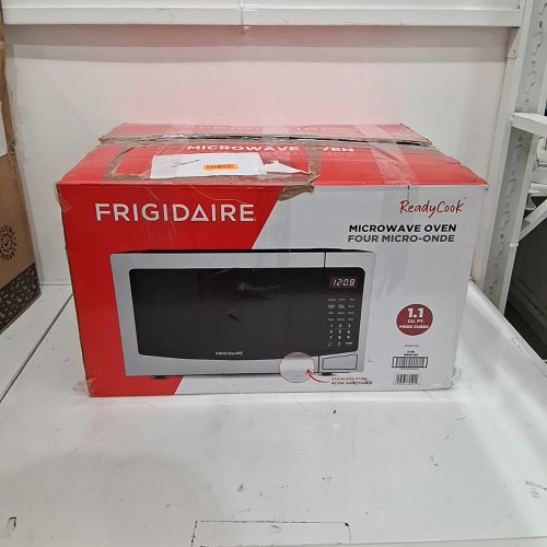 FRIGIDAIRE COMPACT COUNTERTOP MICROWAVE OVEN - 1.1 CU.FT. - BLACK/SILVER (MODEL: EMW1134) image 6