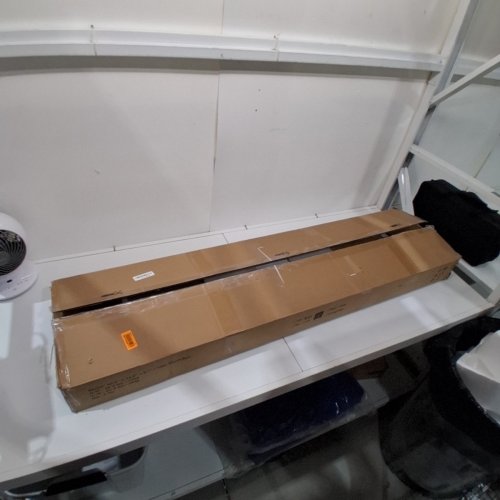 BEXEVUE ELECTRIC HEIGHT ADJUSTABLE STANDING DESK - 55" X 28" - MAPLE image 6