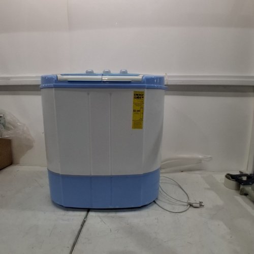 PYLE PURE CLEAN MINI TOP LOAD PORTABLE WASHER & SPIN DRYER - 7.7LBS CAPACITY / 110V - WHITE/BLUE (MODEL: PUCWM22) image 3